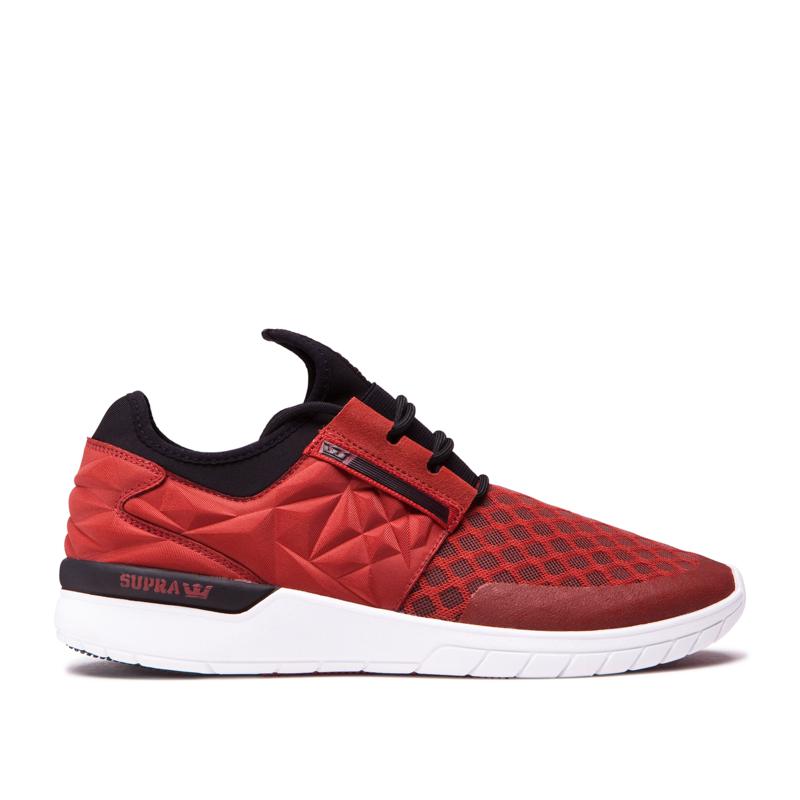 Supra FLOW RUN EVO Laufschuhe Damen Rot / Schwarz Online Kaufen NPZEU3094